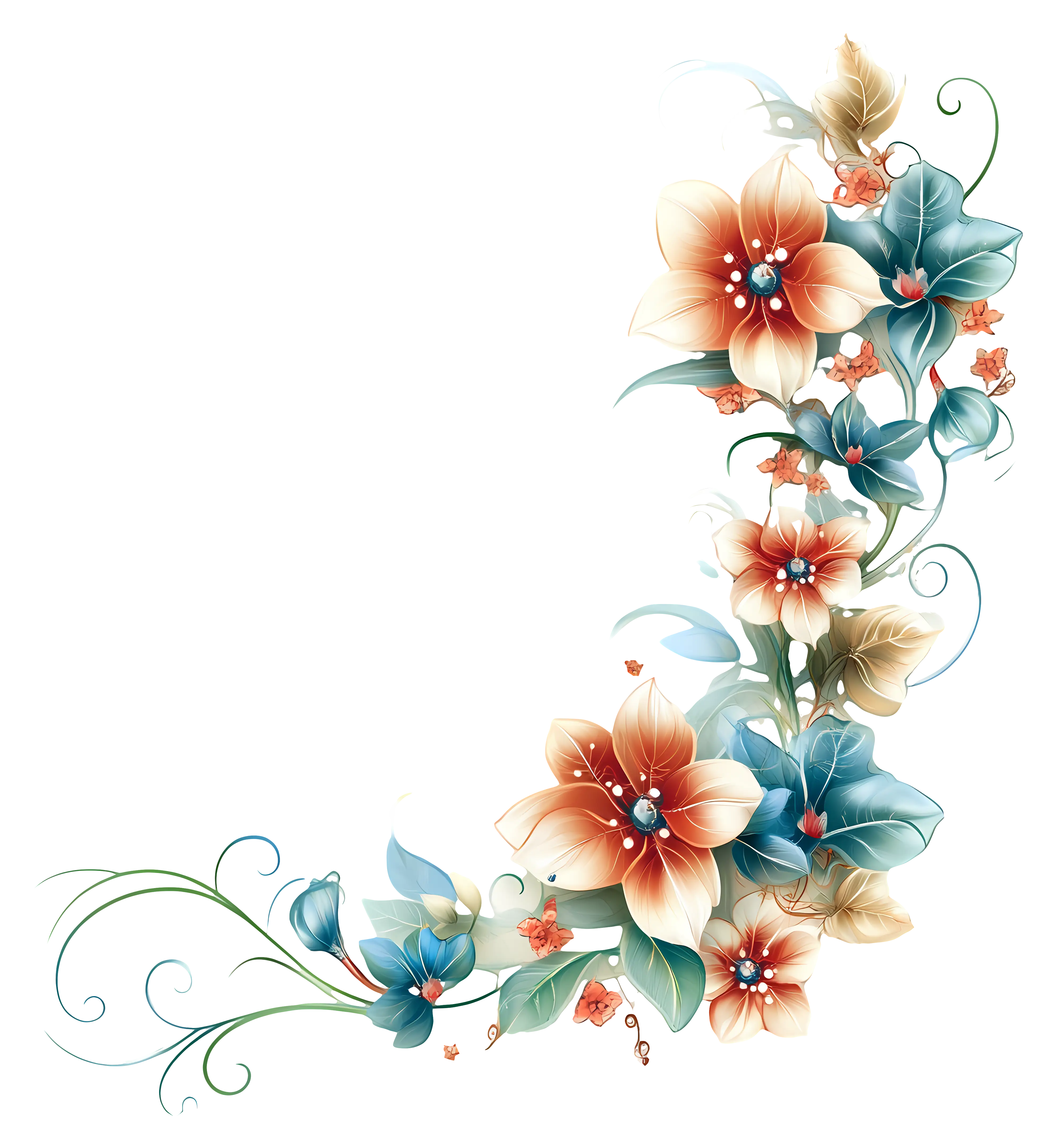 Soft Pastel Floral Design