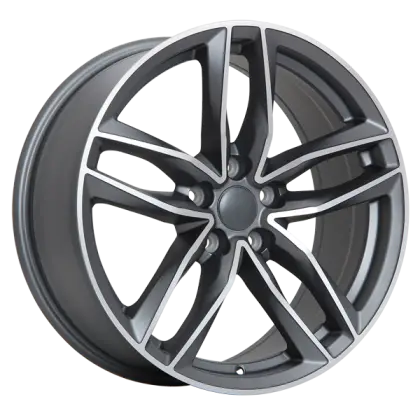 Black Alloy Wheel with Spokes
