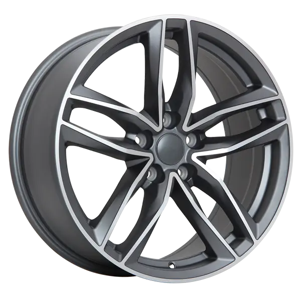 Black Alloy Wheel with Spokes