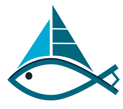Creative Fish with Sailboat Logo Design