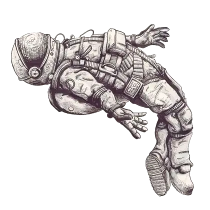 Astronaut Floating in Space