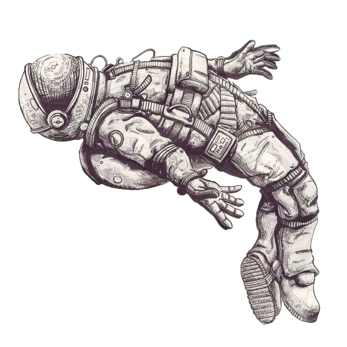 Astronaut Floating in Space