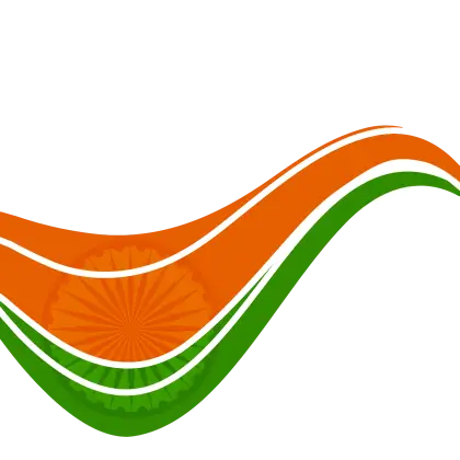 Waving Indian Flag Design