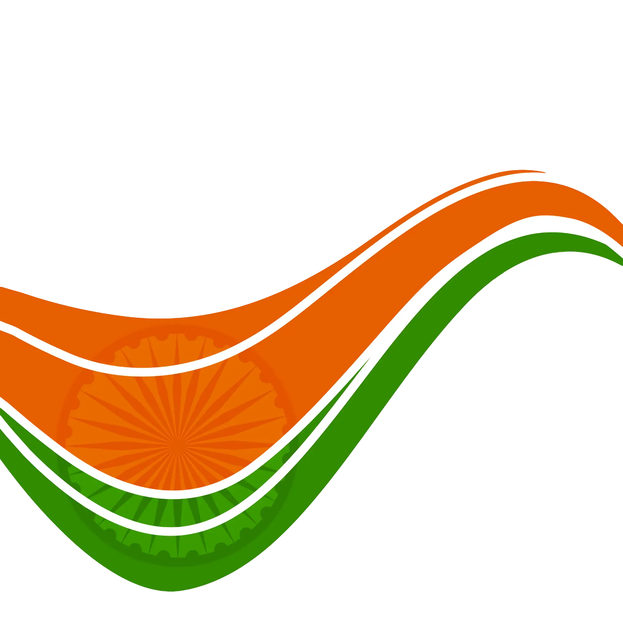 Waving Indian Flag Design