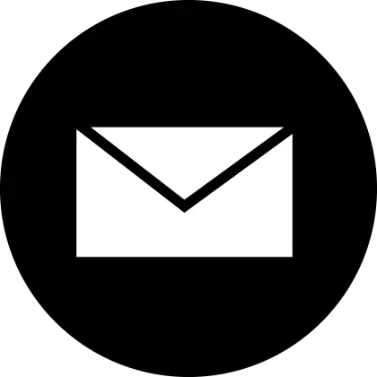 Black and White Envelope Icon