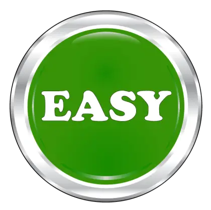 Green Easy Button for Simple Tasks