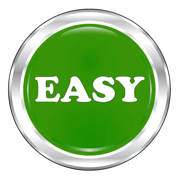 Green Easy Button for Simple Tasks