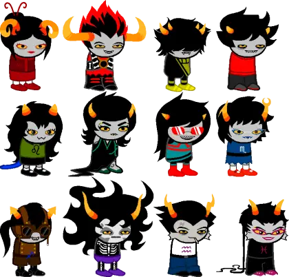 Cartoon Characters with Horns