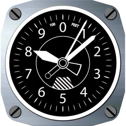 Black Altimeter Gauge