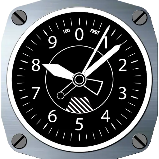 Black Altimeter Gauge