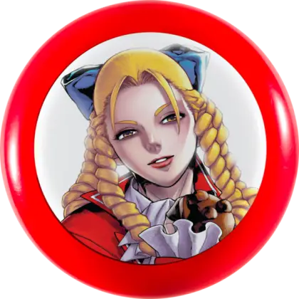 Blonde Anime Character in Red Circle