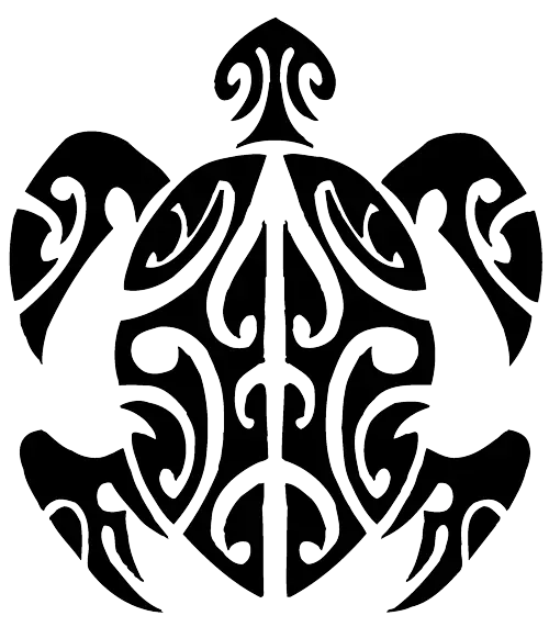 Tribal Turtle Tattoo Design