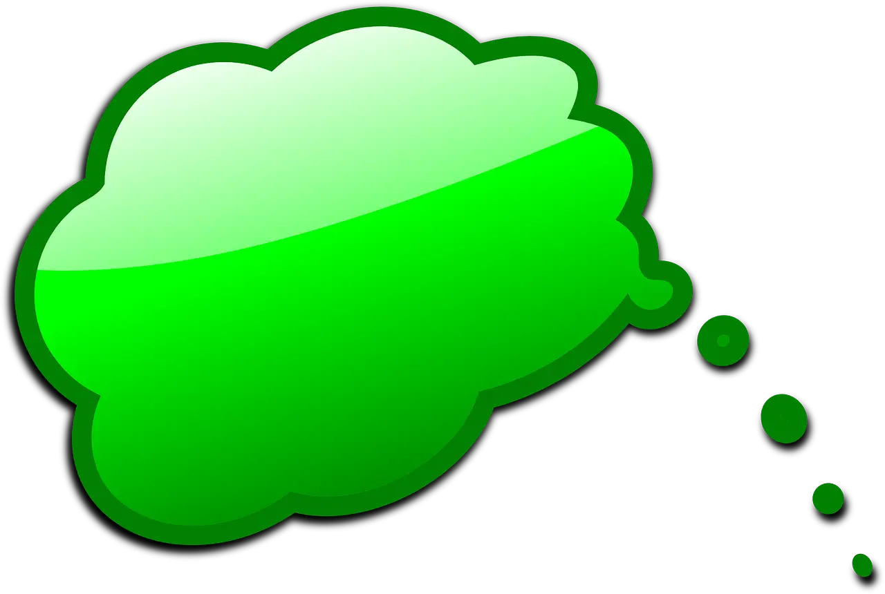 Green Thought Bubble Icon