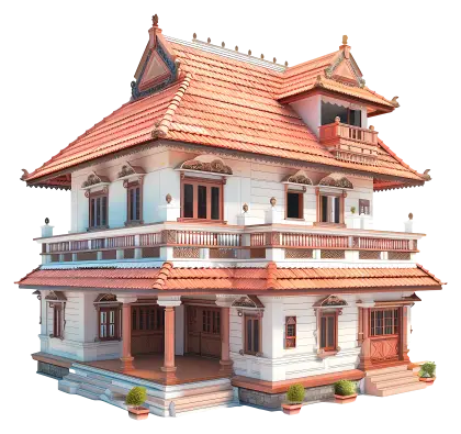 Beautiful Multistory Traditional House Design