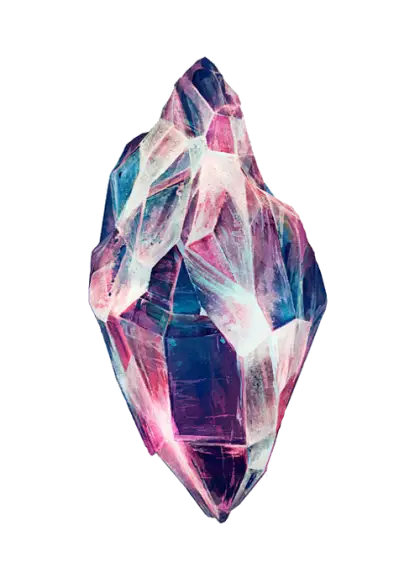 Radiant Colorful Crystal Stone Design