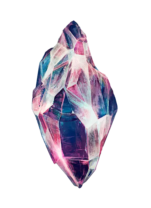 Radiant Colorful Crystal Stone Design