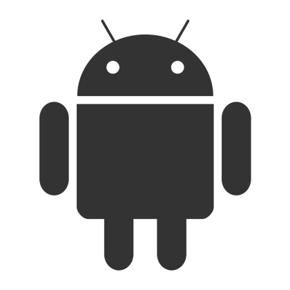 Minimalist Android Symbol Logo Design