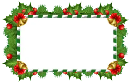 Christmas Themed Decorative Frame