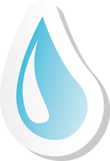 Blue Water Drop Symbol