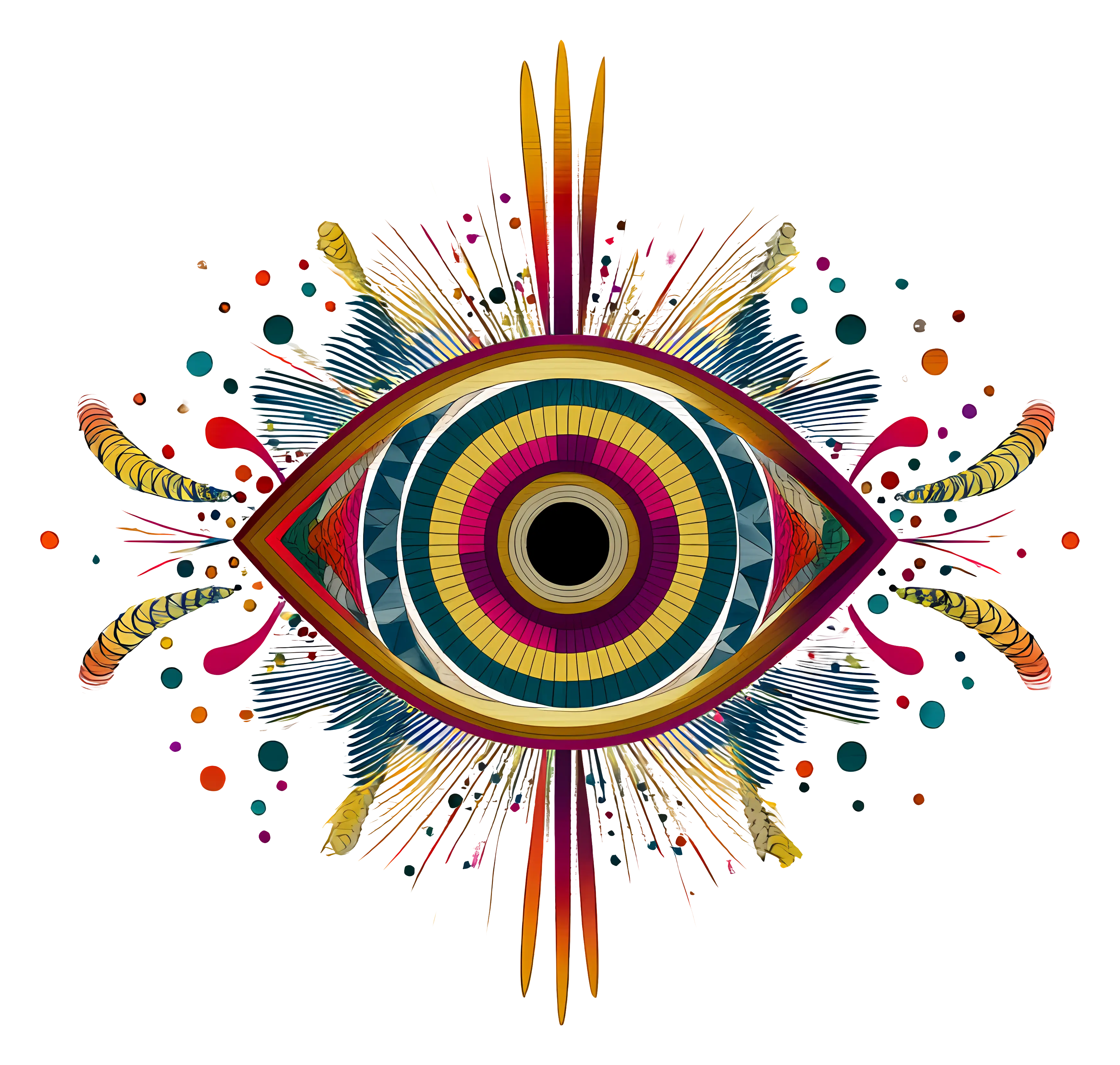 Colorful Eye Symbol Design