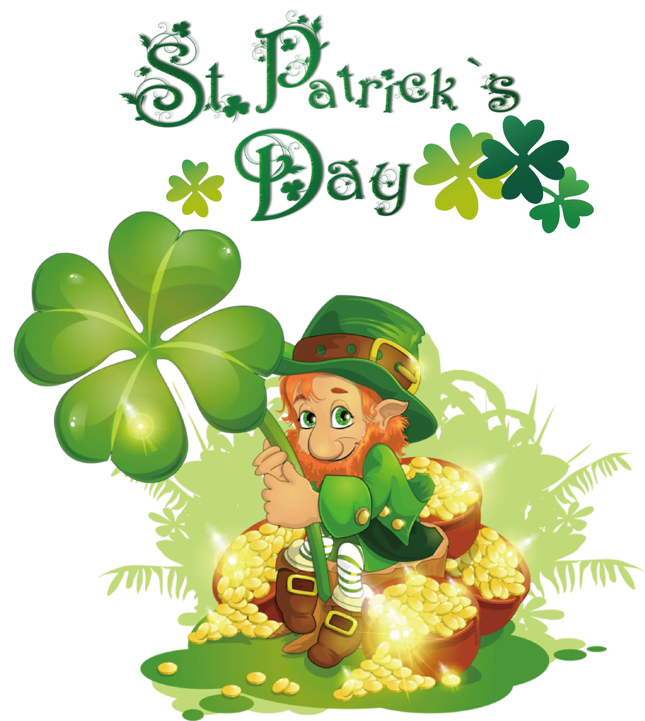 St. Patrick's Day Leprechaun with Gold