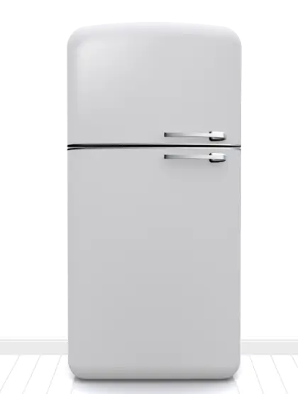 White Retro Refrigerator