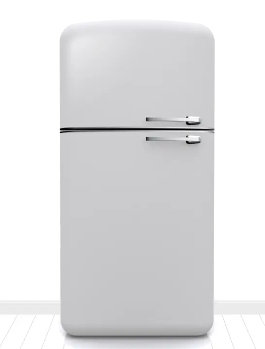 White Retro Refrigerator