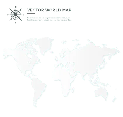Transparent Vector World Map
