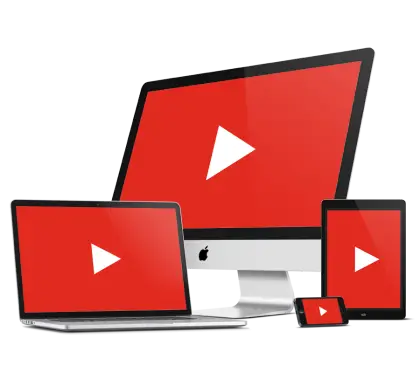 Devices with Play Button on Screens