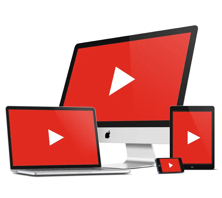 Devices with Play Button on Screens