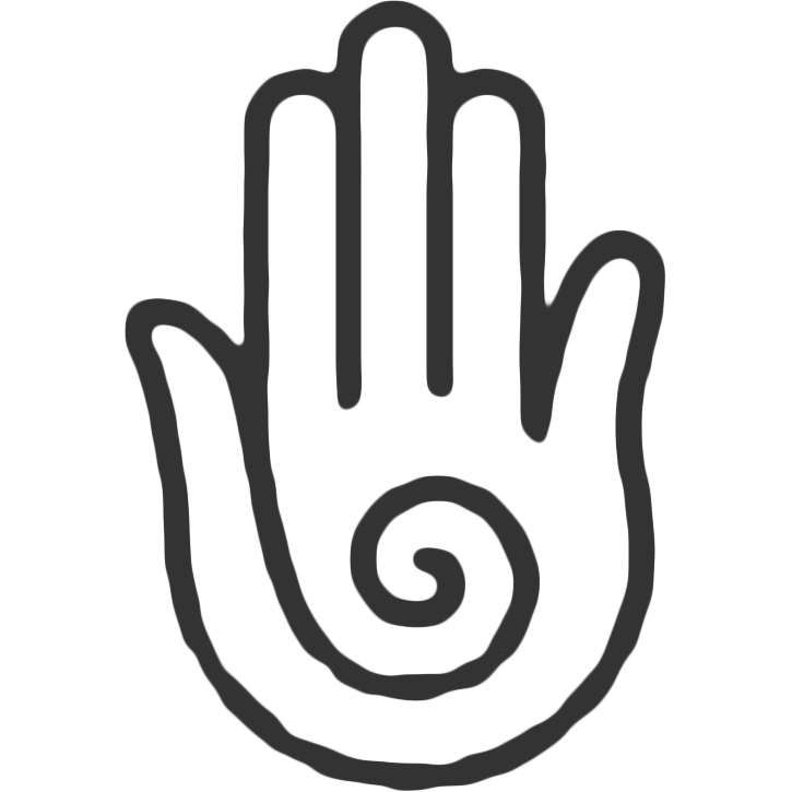 Hand with Spiral Symbol