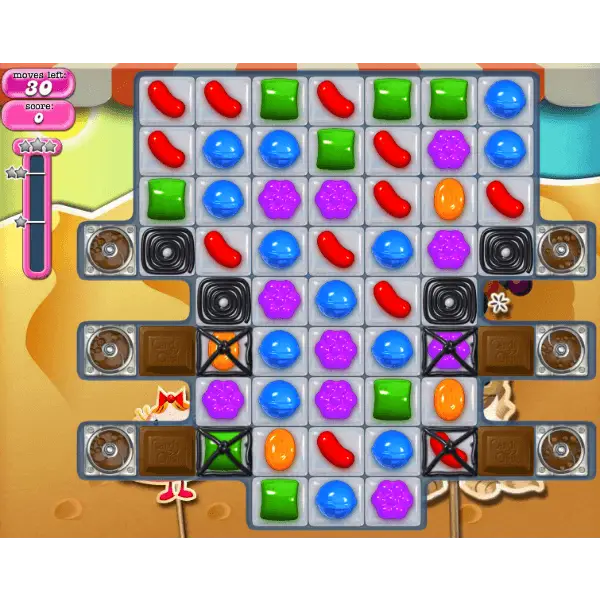 Candy Crush Puzzle Game Interface