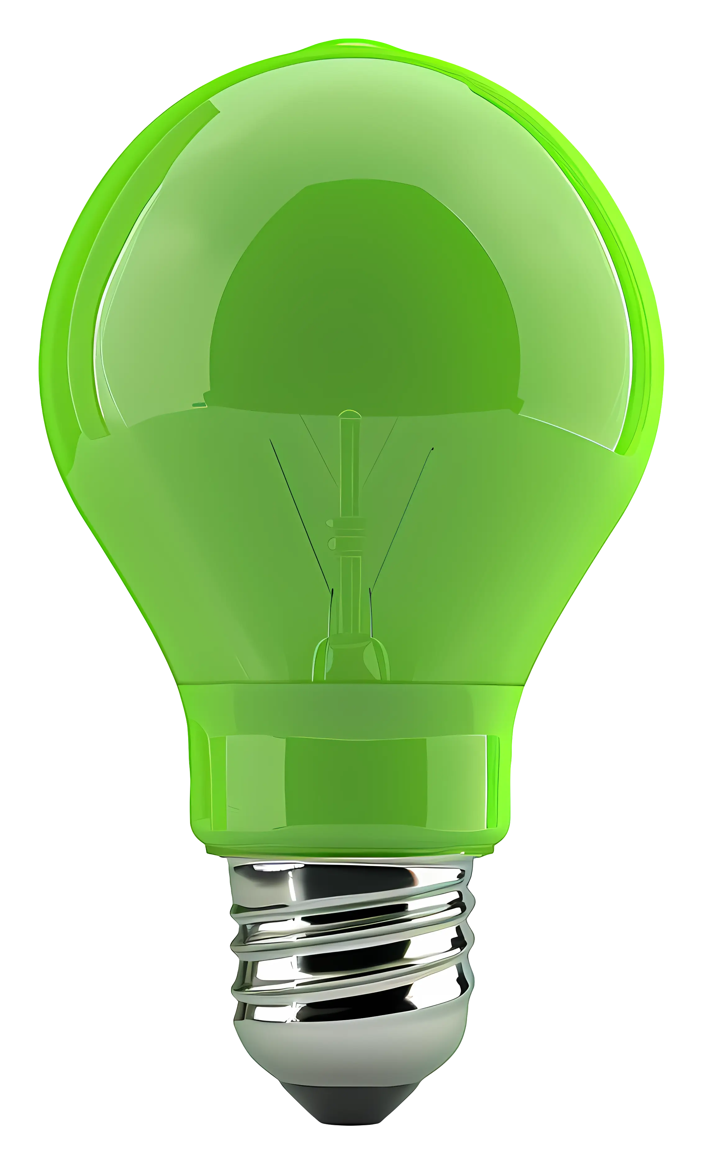 Green Light Bulb Design