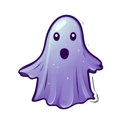 Cute Cartoon Ghost for Halloween