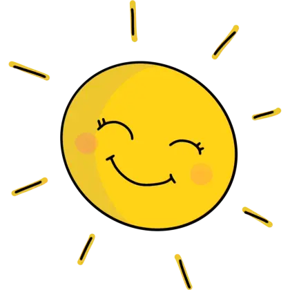 Smiling Sun Illustration with Cheerful Vibes