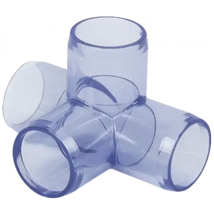 Transparent Plastic Pipe Connector