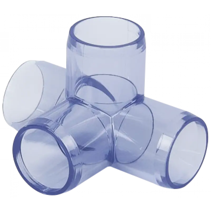 Transparent Plastic Pipe Connector