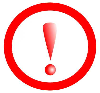Red Exclamation Mark Symbol