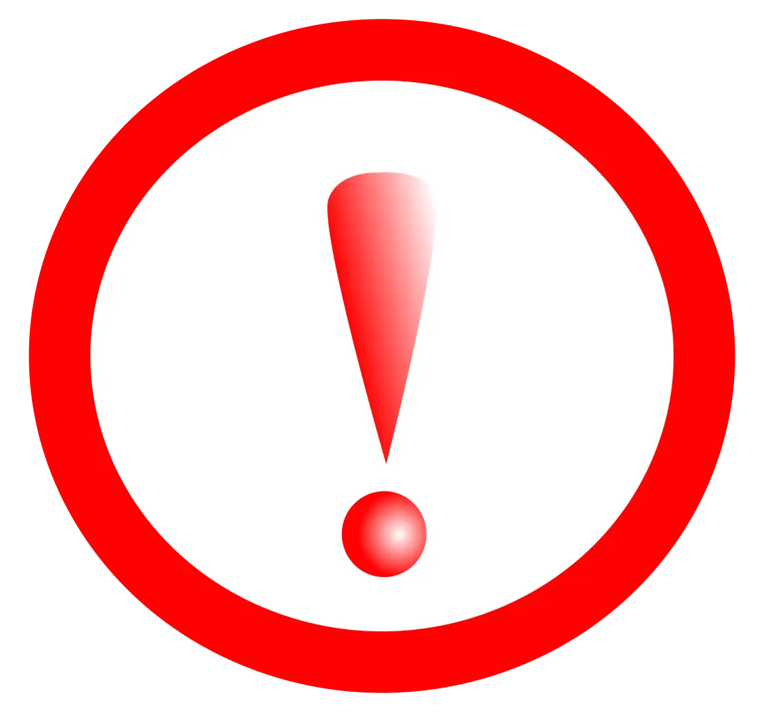 Red Exclamation Mark Symbol