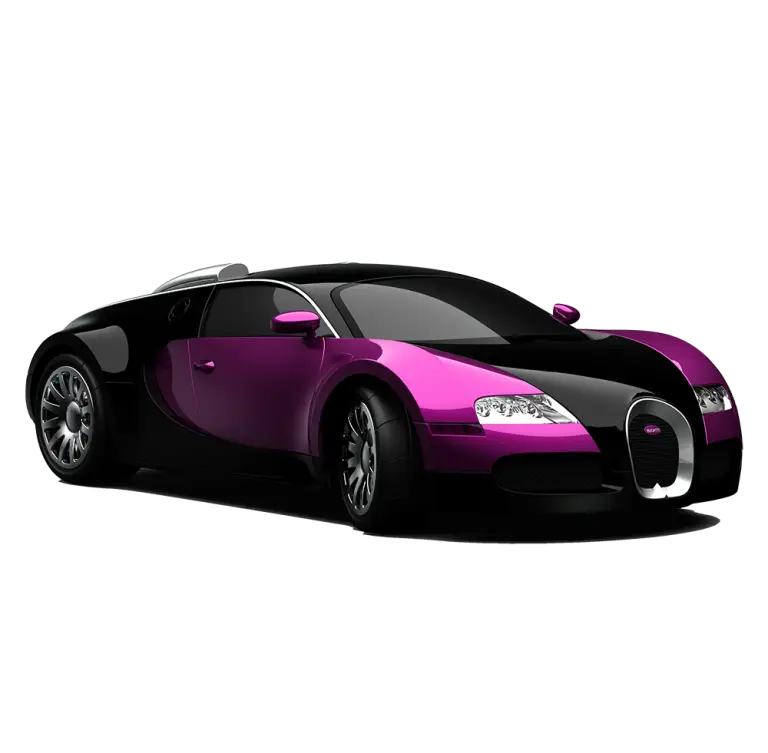 Black and Purple Luxury Car Design