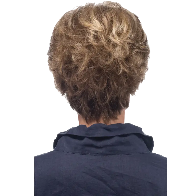 Short Layered Brown Hairstyle Back View