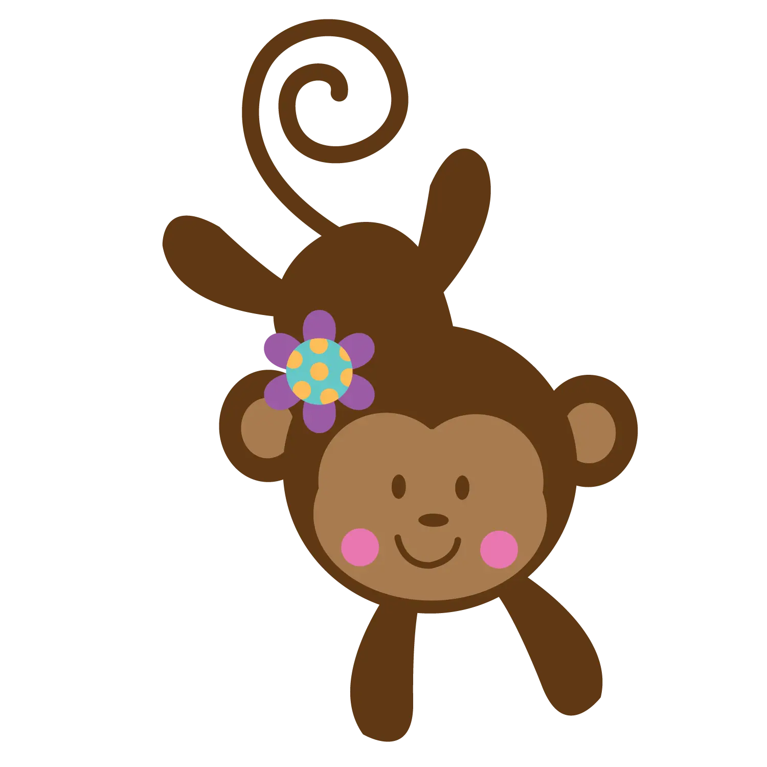Cute Cartoon Monkey