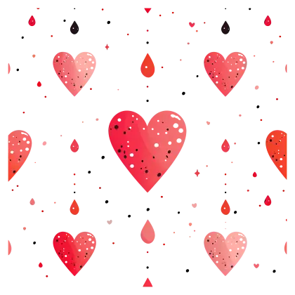 Pattern of Hearts for Valentine&#039;s Day