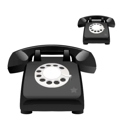 Retro Rotary Telephone Design
