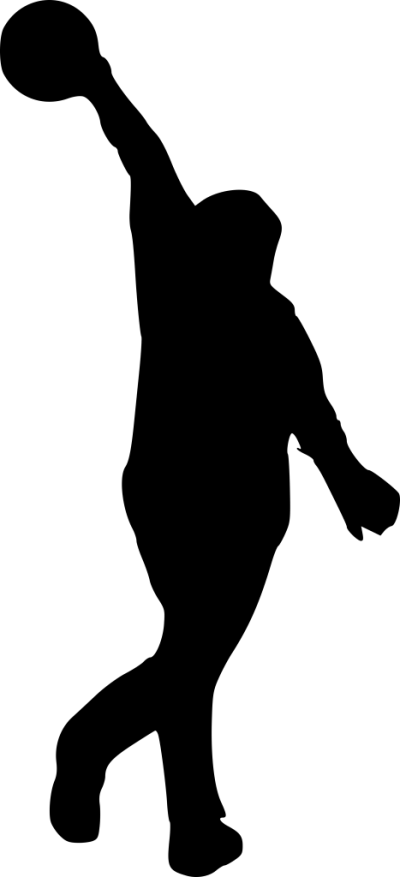 Silhouette of a Basketball Player