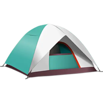 Teal Dome Camping Tent for Outdoor Adventures