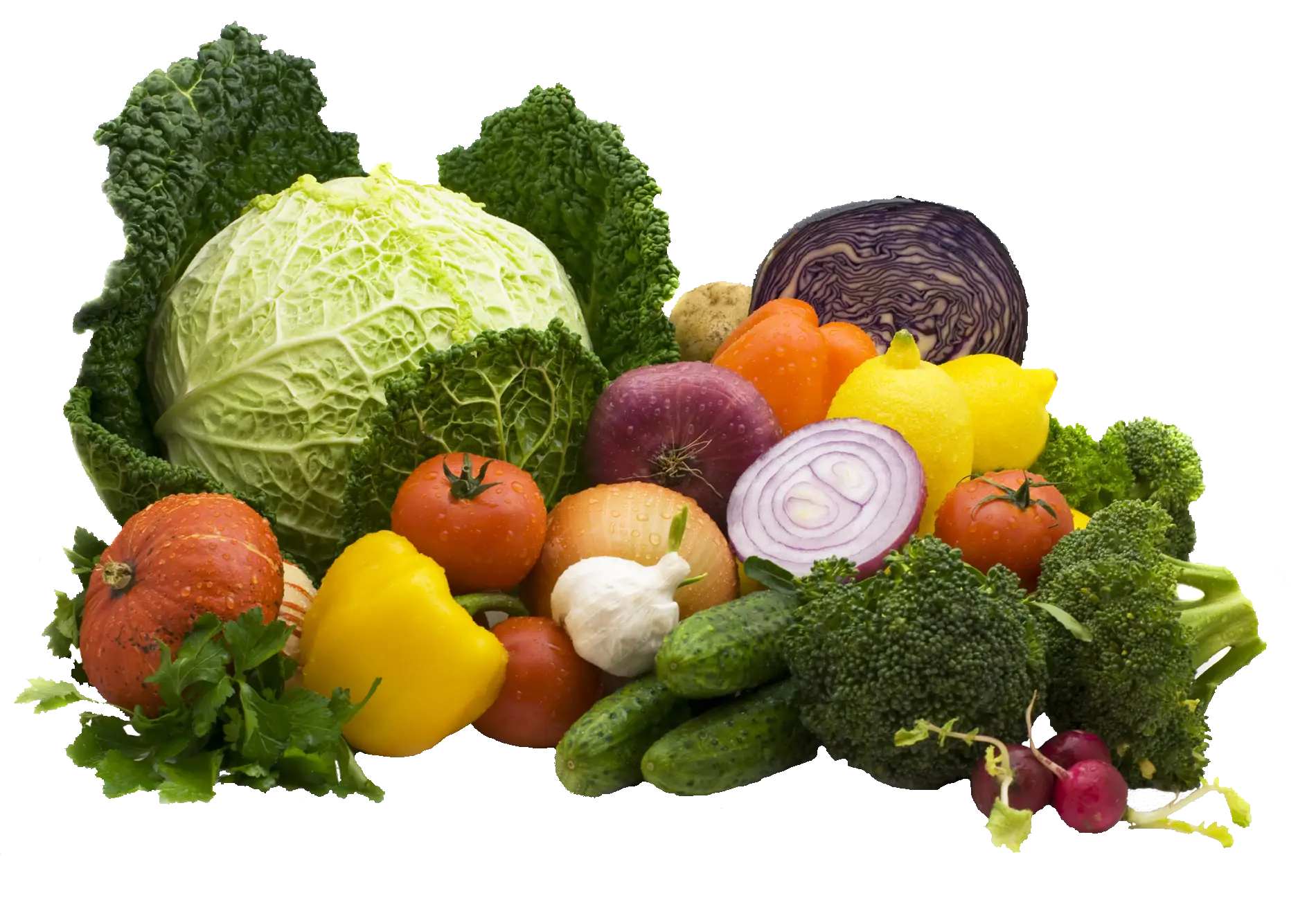 Fresh and Colorful Vegetables Assortment