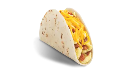 Breakfast Taco with Cheese and Eggs
