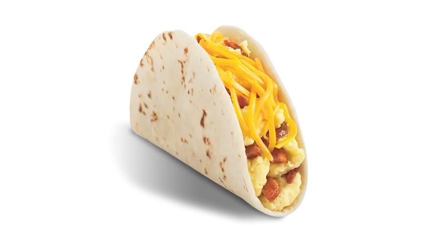 Breakfast Taco with Cheese and Eggs