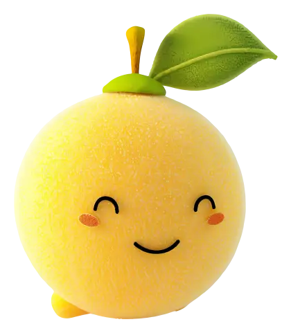 Smiling Orange Cartoon